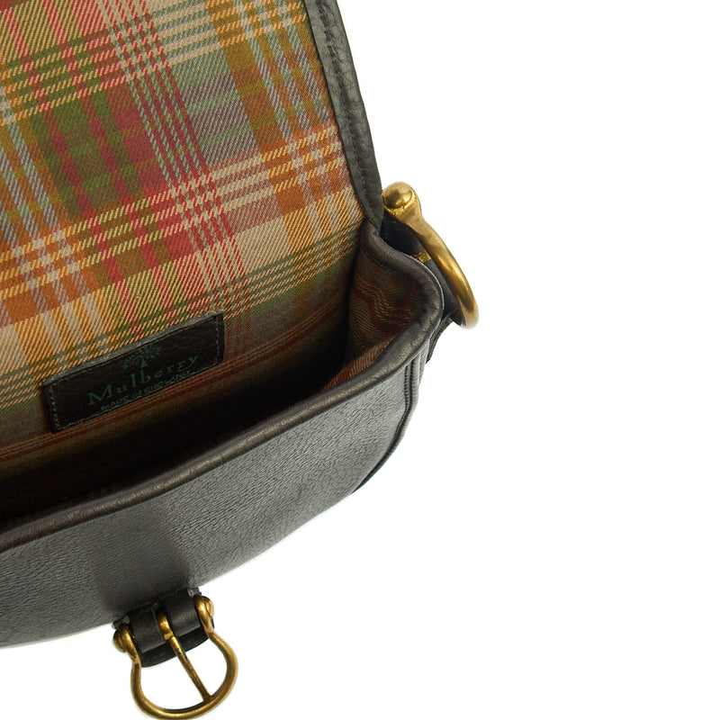 Picture of Mulberry Cross Body Vintage Messenger in Black, Calfskin Leather
