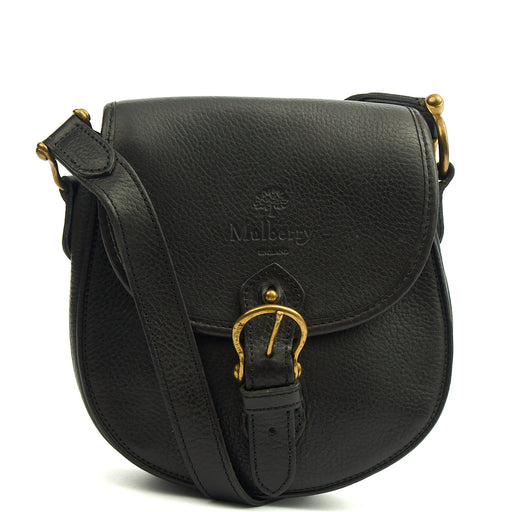 Picture of Mulberry Cross Body Vintage Messenger in Black, Calfskin Leather