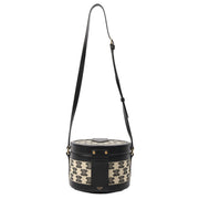Picture of Celine Shoulder Bag Triomphe Oval Crossbody in Black, Fabric