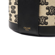 Picture of Celine Shoulder Bag Triomphe Oval Crossbody in Black, Fabric