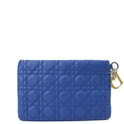 Picture of Christian Dior Clutch Clutch in Blue, Leather