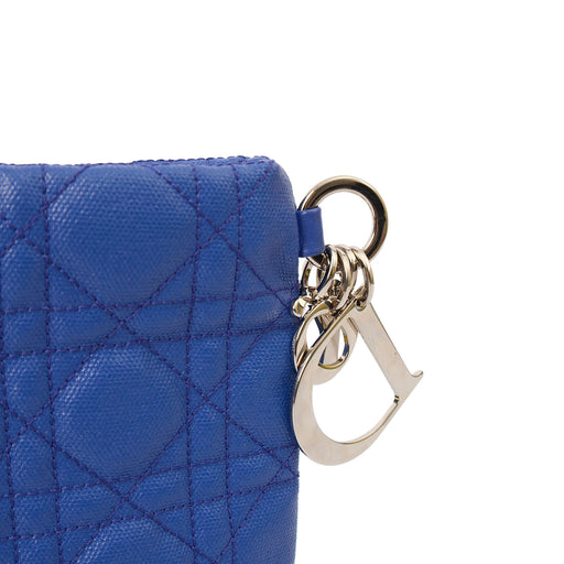 Picture of Christian Dior Clutch Clutch in Blue, Leather
