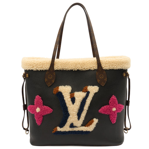 Picture of Louis Vuitton Tote Neverfull MM in Black, Leather