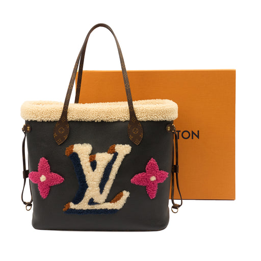 Picture of Louis Vuitton Tote Neverfull MM in Black, Leather