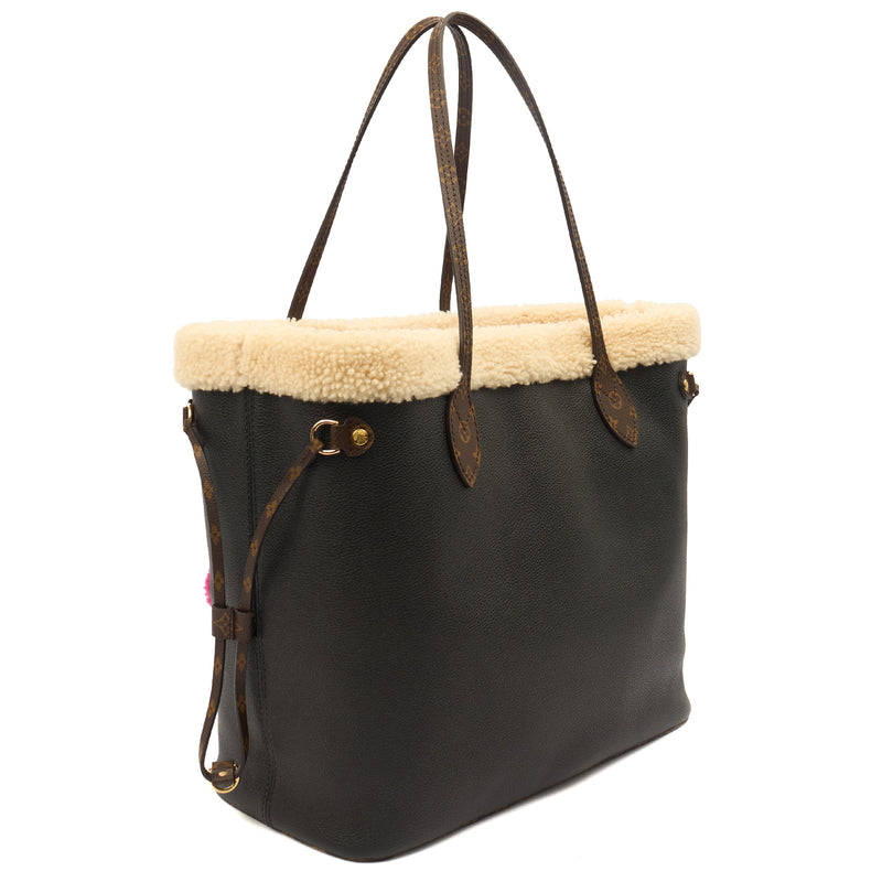 Picture of Louis Vuitton Tote Neverfull MM in Black, Leather