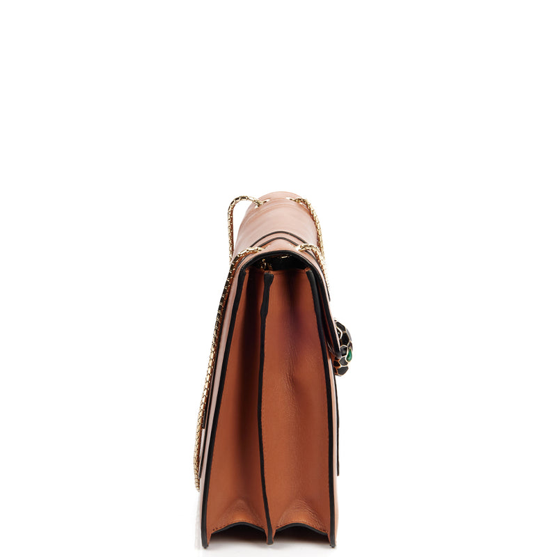 Picture of Bulgari Shoulder Bag Serpenti Forever Crossbody in Brown, Leather