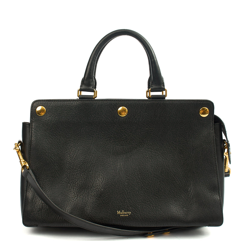 Picture of Mulberry Tote Chester in Black, Calfskin Leather