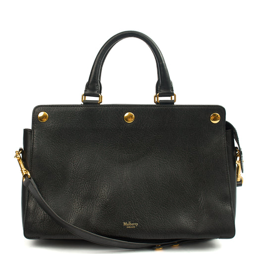 Picture of Mulberry Tote Chester in Black, Calfskin Leather