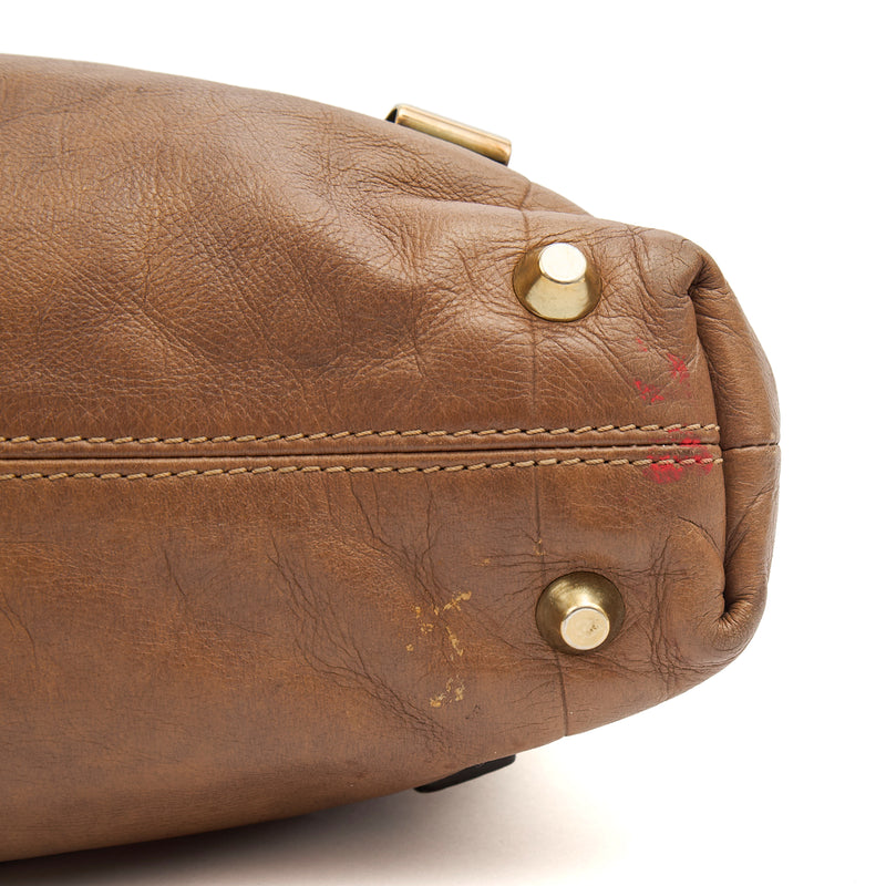 Picture of Chloe Tote Shoulder Bag in Brown, Calfskin Leather