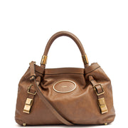 Picture of Chloe Tote Shoulder Bag in Brown, Calfskin Leather