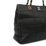 Picture of Chanel Tote Chocolate Bar Tote in Black, Calfskin Leather