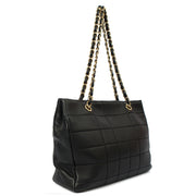 Picture of Chanel Tote Chocolate Bar Tote in Black, Calfskin Leather