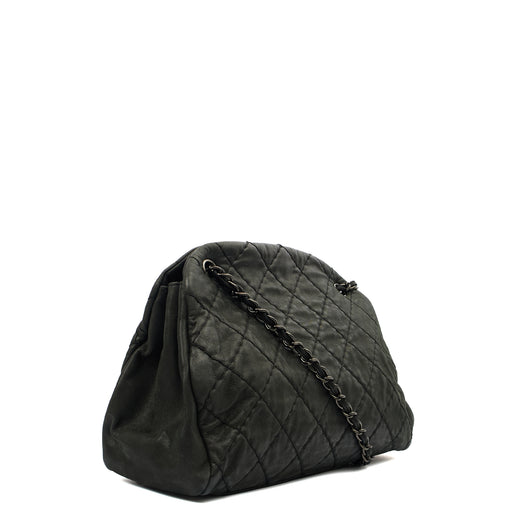 Picture of Chanel Tote Mademoiselle Bowling Bag - Medium in Black, Nubuck