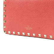 Picture of Valentino Cross Body Rockstud Crossbody Bag - Small in Pink, Calfskin