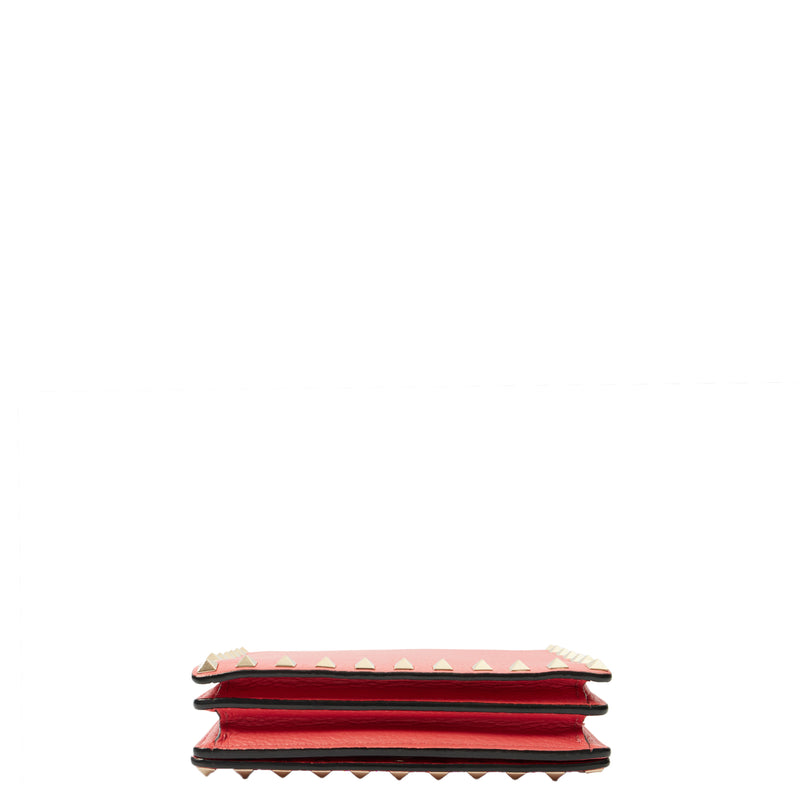 Picture of Valentino Cross Body Rockstud Crossbody Bag - Small in Pink, Calfskin