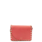 Picture of Valentino Cross Body Rockstud Crossbody Bag - Small in Pink, Calfskin