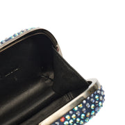 Picture of Alexander McQueen Clutch Box Clutch Skull in Blue, Fabric