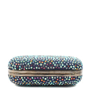 Picture of Alexander McQueen Clutch Box Clutch Skull in Blue, Fabric