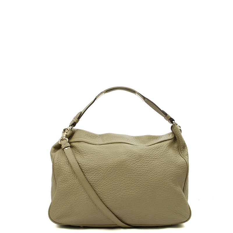 Picture of Mulberry Satchel Evelina Satchel in Green, Calfskin Leather