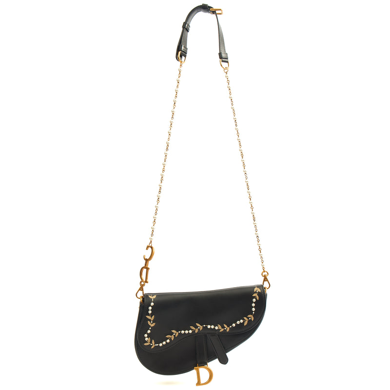 Picture of Christian Dior Mini Bag Mini Saddle in Black, Calfskin