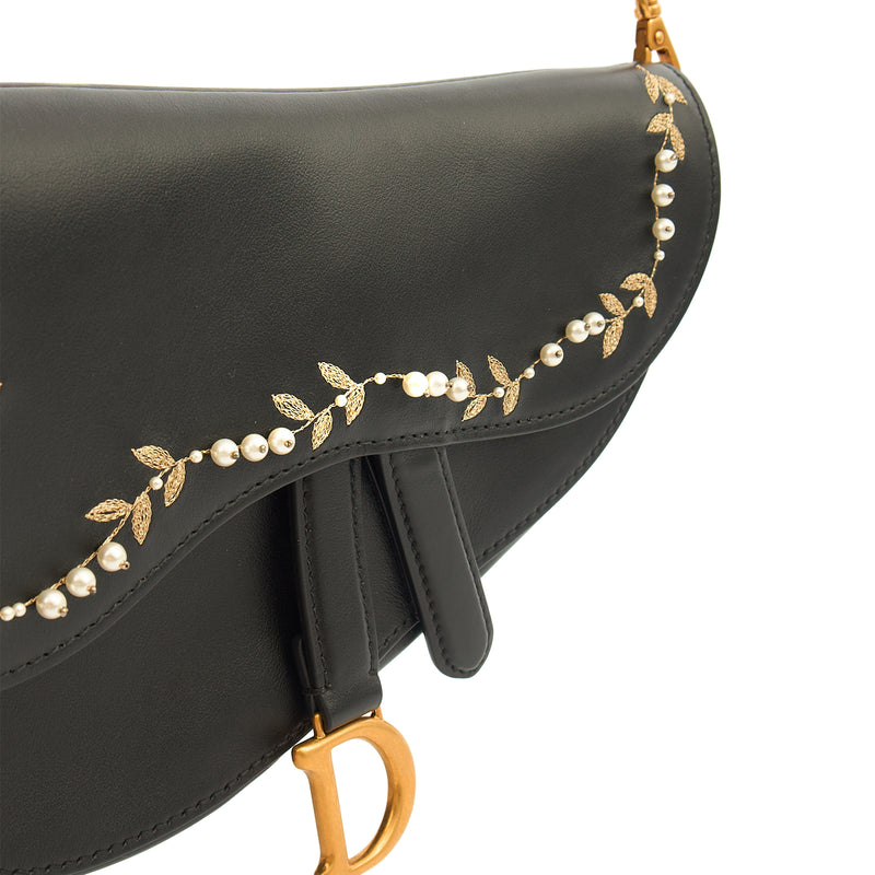 Picture of Christian Dior Mini Bag Mini Saddle in Black, Calfskin