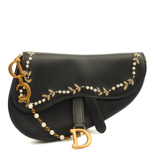 Picture of Christian Dior Mini Bag Mini Saddle in Black, Calfskin
