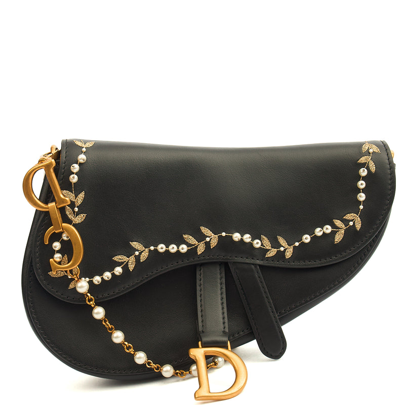 Picture of Christian Dior Mini Bag Mini Saddle in Black, Calfskin
