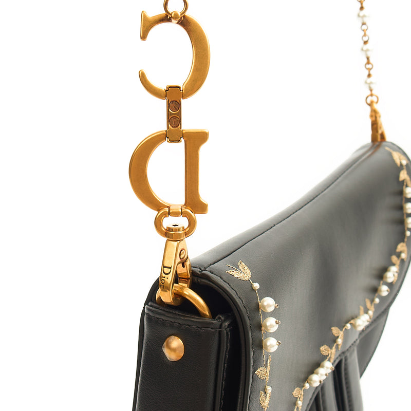 Picture of Christian Dior Mini Bag Mini Saddle in Black, Calfskin