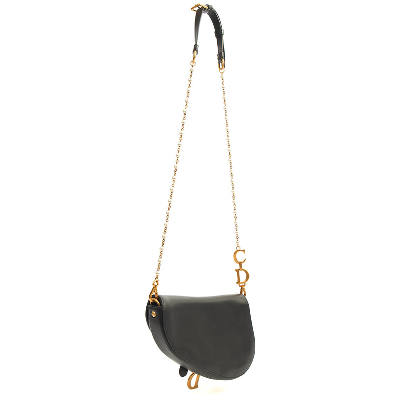 Picture of Christian Dior Mini Bag Mini Saddle in Black, Calfskin