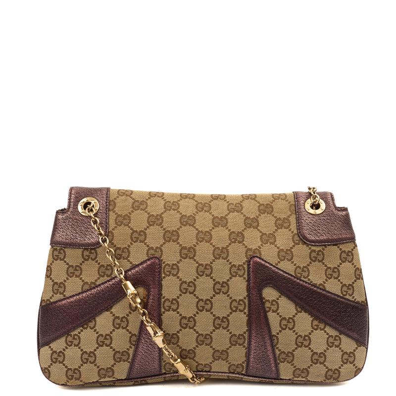 Picture of Gucci Shoulder Bag Vintage Shoulder Bag in Brown, Fabric