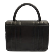 Picture of Chanel Top Handle Flap Bag With Top Handle in Black, Lambskin Leather