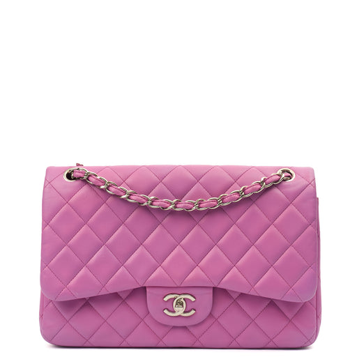 Picture of Chanel Shoulder Bag Jumbo - Double Flap in Purple, Lambskin Leather