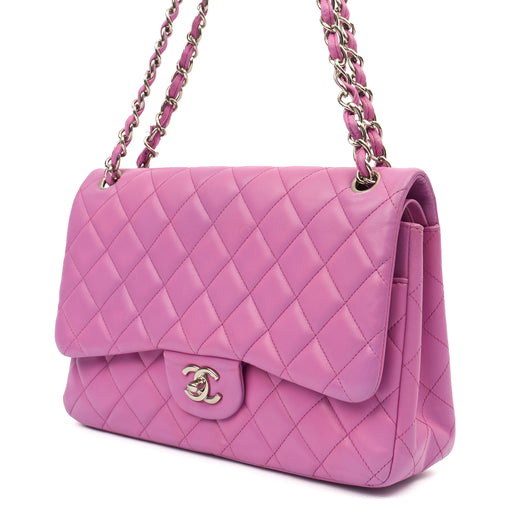 Picture of Chanel Shoulder Bag Jumbo - Double Flap in Purple, Lambskin Leather