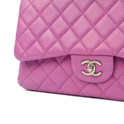 Picture of Chanel Shoulder Bag Jumbo - Double Flap in Purple, Lambskin Leather