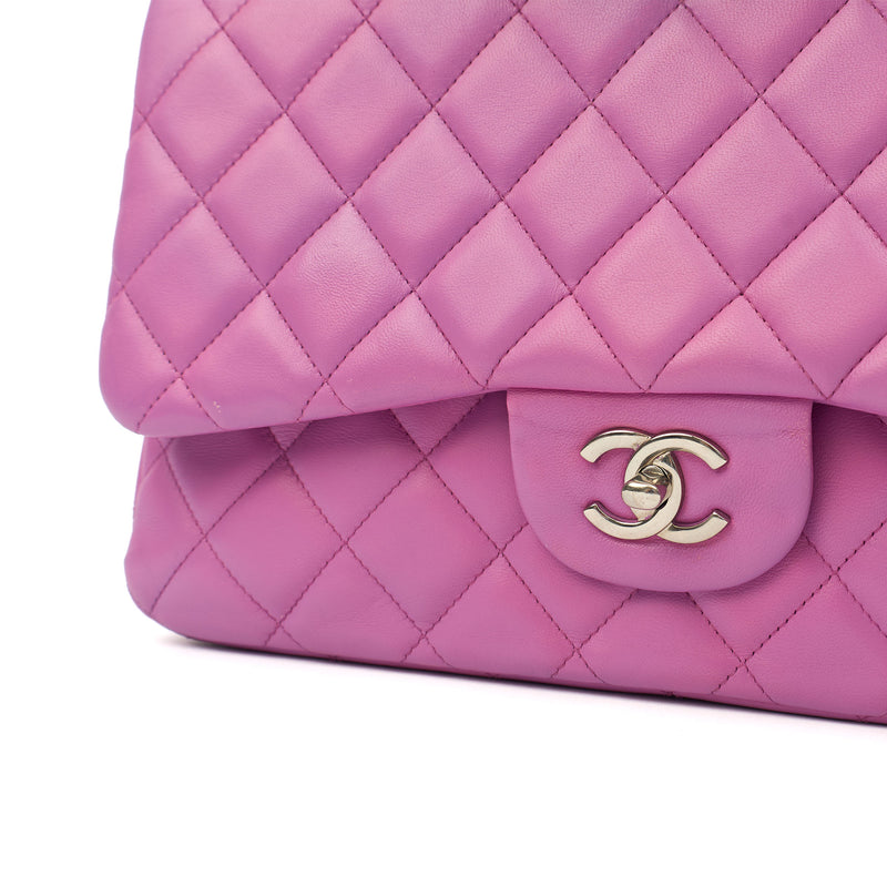 Picture of Chanel Shoulder Bag Jumbo - Double Flap in Purple, Lambskin Leather