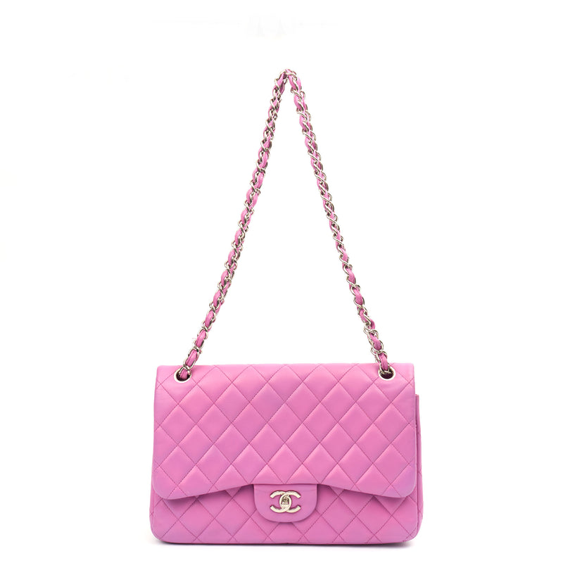 Picture of Chanel Shoulder Bag Jumbo - Double Flap in Purple, Lambskin Leather