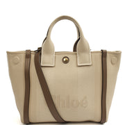 Picture of Chloe Tote Carry Small Tote in Neutral, Canvas