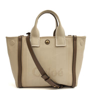 Picture of Chloe Tote Carry Small Tote in Neutral, Canvas