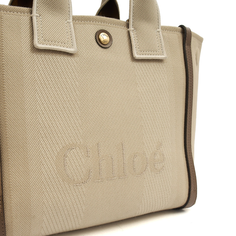 Picture of Chloe Tote Carry Small Tote in Neutral, Canvas