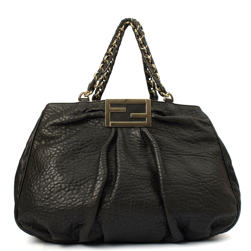 Picture of Fendi Shoulder Bag Mia - Large in Black, Leather