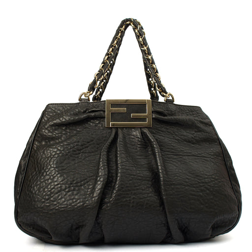 Picture of Fendi Shoulder Bag Mia - Large in Black, Leather