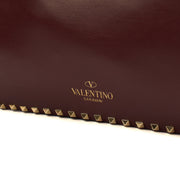 Picture of Valentino Tote Rockstud Tote Small in Red, Leather