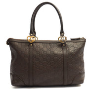 Picture of Gucci Tote Lovely Heart GG Interlocking Tote in Brown, Guccissima