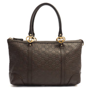 Picture of Gucci Tote Lovely Heart GG Interlocking Tote in Brown, Guccissima