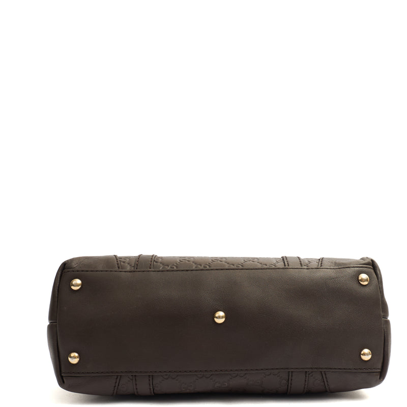 Picture of Gucci Tote Lovely Heart GG Interlocking Tote in Brown, Guccissima