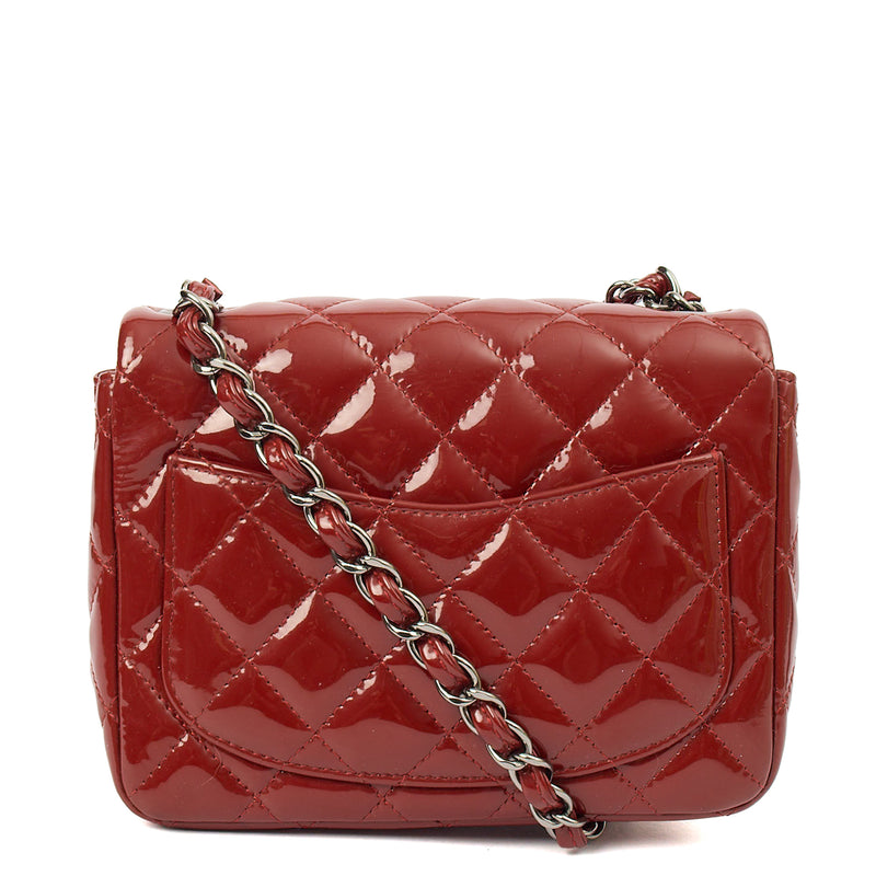 Picture of Chanel Cross Body Classic - Mini (Square) in Red, Patent Leather