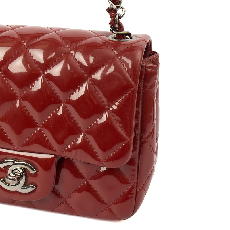 Picture of Chanel Cross Body Classic - Mini (Square) in Red, Patent Leather