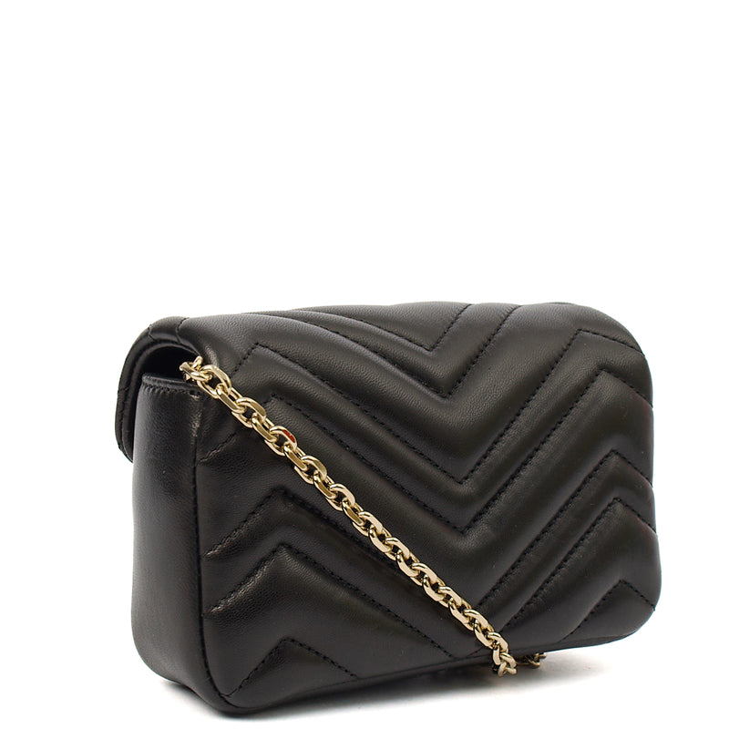 Picture of Gucci Cross Body Marmont Shoulder Flap Bag - Mini in Black, Leather