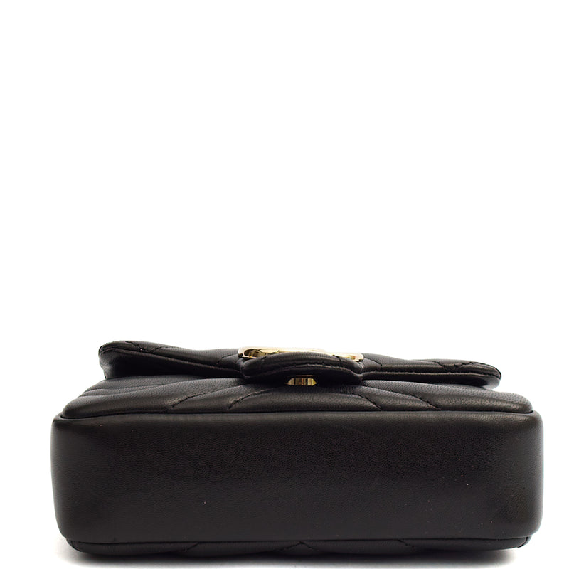 Picture of Gucci Cross Body Marmont Shoulder Flap Bag - Mini in Black, Leather