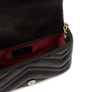 Picture of Gucci Cross Body Marmont Shoulder Flap Bag - Mini in Black, Leather